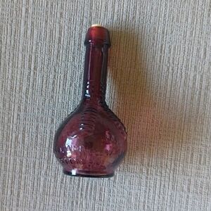 Purple glass bottle